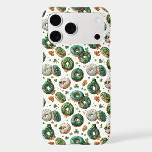 St Patricks Day Watercolor Donut & Shamrock