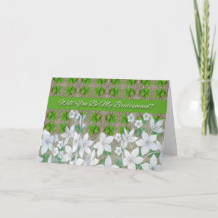 St. Patrick's Day Wedding, Bridesmaid Invitation