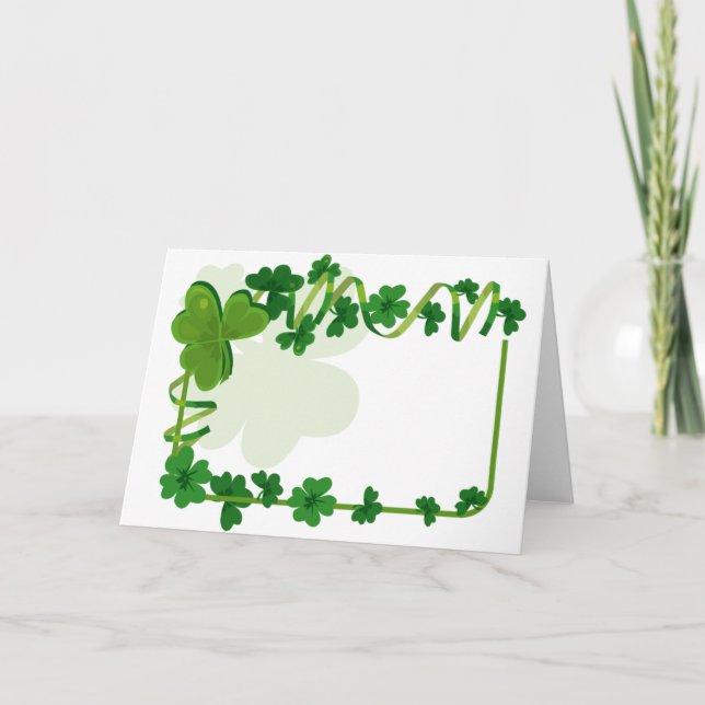 St. Patrick's Day Wedding Card (Front)