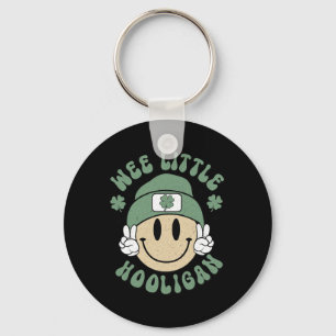 St Patricks Day Wee Little Hooligan Boys Girls Kid Key Ring