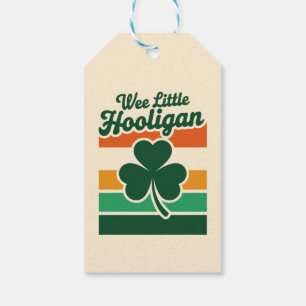 St Patricks Day Wee Little Hooligan Funny Gift Tags