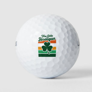 St Patricks Day Wee Little Hooligan Funny  Golf Balls