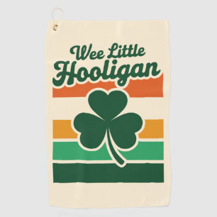 St Patricks Day Wee Little Hooligan Funny  Golf Towel