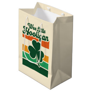 St Patricks Day Wee Little Hooligan Funny  Medium Gift Bag