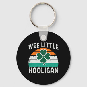 St Patricks Day Wee Little Hooligan Saint Pattys I Key Ring