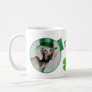 St. Patrick's Day Weimaraner Coffee Mug