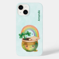 St. Patrick's Day Whimsical Rainbow & Clover