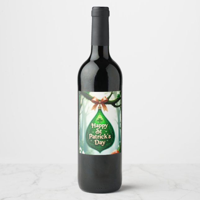 St. Patrick's Day  Wine Label (Front)