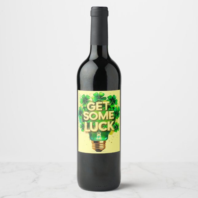 St. Patrick's Day  Wine Label (Front)