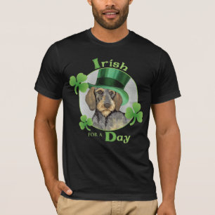 St. Patrick's Day Wirehaired Dachshund T-Shirt
