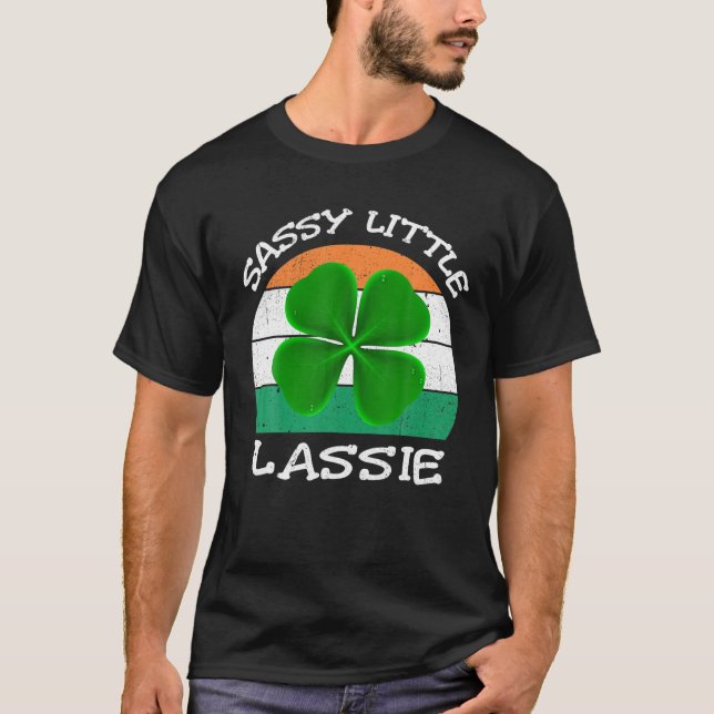 St Patricks Day Women Baby Toddler Sassy Little La T-Shirt (Front)