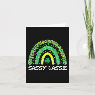 St Patricks Day Women Fun Sy Lie  Card