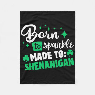 St Patricks Day Women Shamrock Saint Patricks Day Fleece Blanket