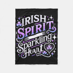 St Patricks Day Women Shamrock Saint Patricks Day  Fleece Blanket