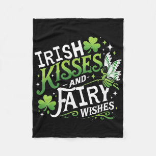 St Patricks Day Women Shamrock Saint Patricks Day Fleece Blanket