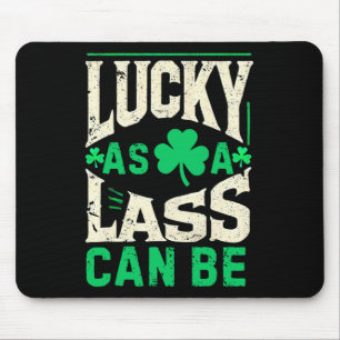 St Patricks Day Women Shamrock Saint Patricks Day Mouse Pad