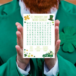 St. Patrick's Day Word Search Notepad