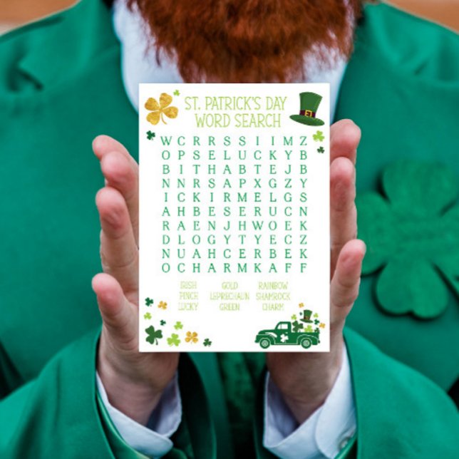 St. Patrick's Day Word Search Notepad (Creator Uploaded)