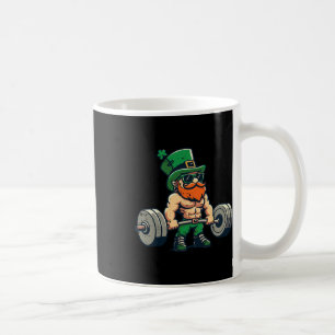 St Patricks Day Workout Deadlift Saint Pattys Gym Coffee Mug