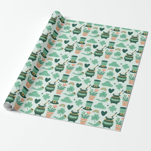 st patrick's day wrapping paper (Unrolled)