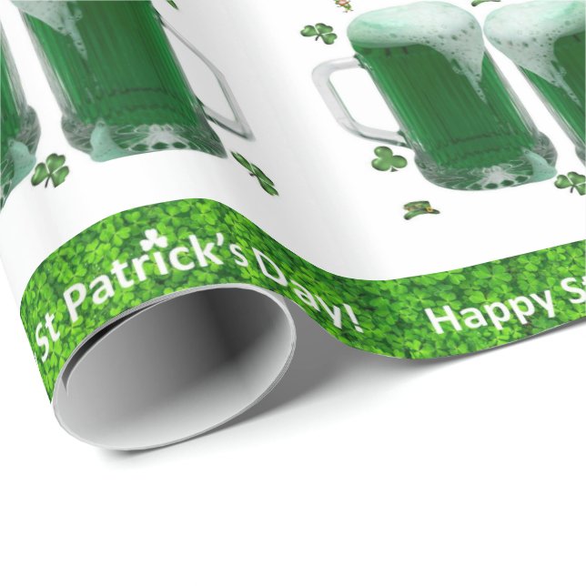 St. Patrick's Day Wrapping Paper Beer (Roll Corner)
