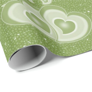 St. Patrick's Day Wrapping Paper Hats Hearts