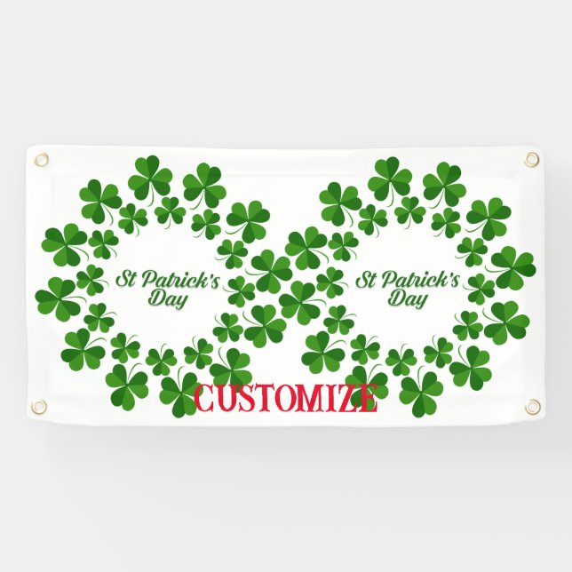 St Patrick's Day Wreath Thunder_Cove Banner (Horizontal)