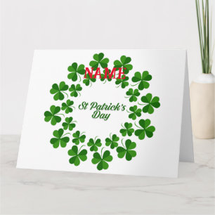St Patrick's Day Wreath Thunder_Cove  Card