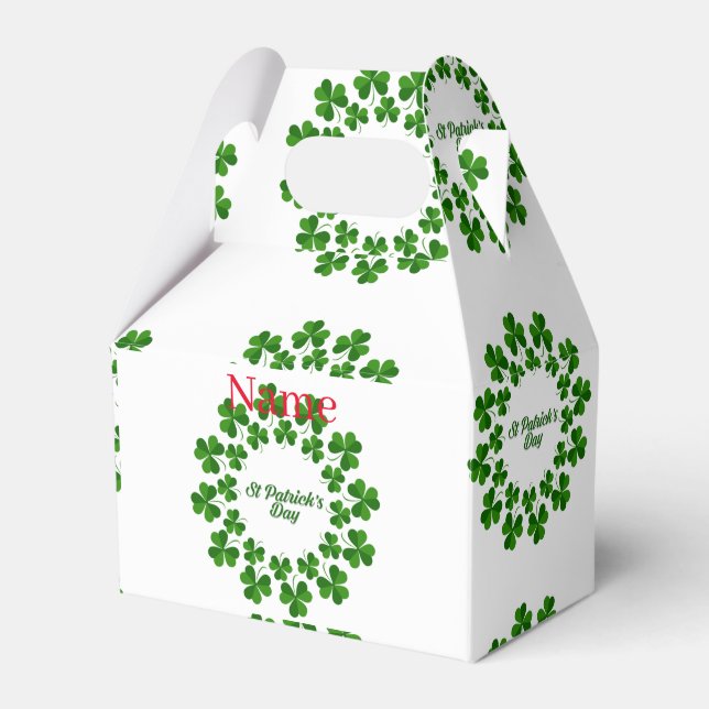 St Patrick's Day Wreath Thunder_Cove Favour Box (Front Side)
