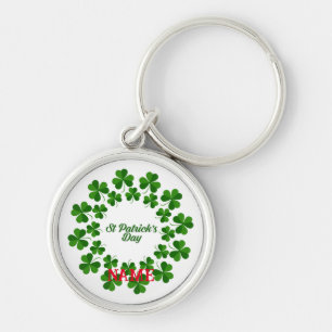 St Patrick's Day Wreath Thunder_Cove  Key Ring