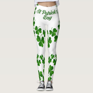 St Patrick's Day Wreath Thunder_Cove  Leggings