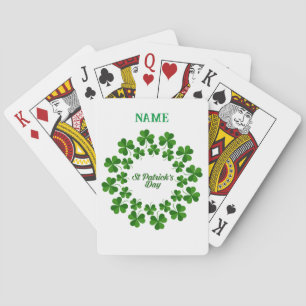 St Patrick's Day Wreath Thunder_Cove Playing Cards