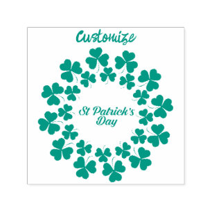 St Patrick's Day Wreath Thunder_Cove  Self-inking Stamp