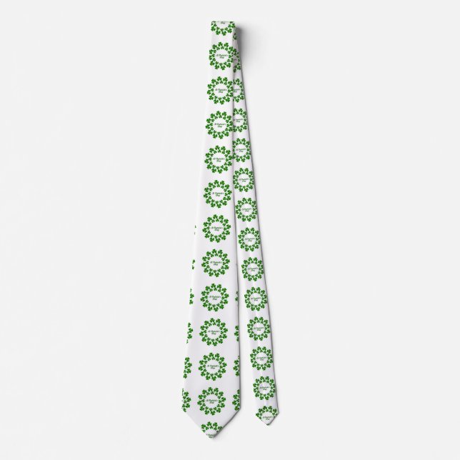 St Patrick's Day Wreath Thunder_Cove Tie (Front)