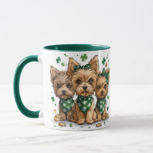 St. Patrick's Day Yorkshire Terrier Dogs Mug