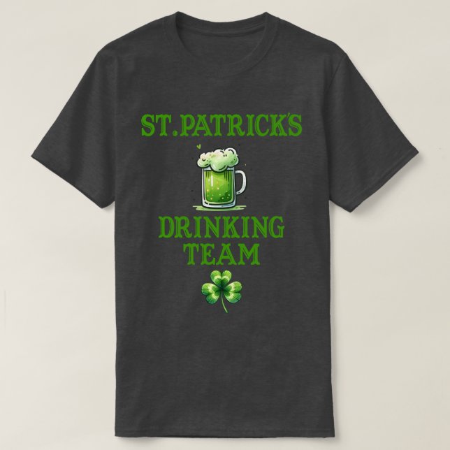 St. Patrick's Drinking Team T-Shirt (Design Front)