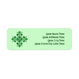 St. Patrick's Fleur de lis Return Address Label