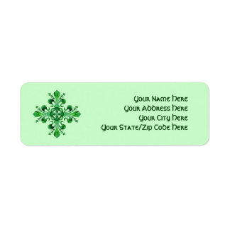 St. Patrick's Fleur de lis Return Address Label