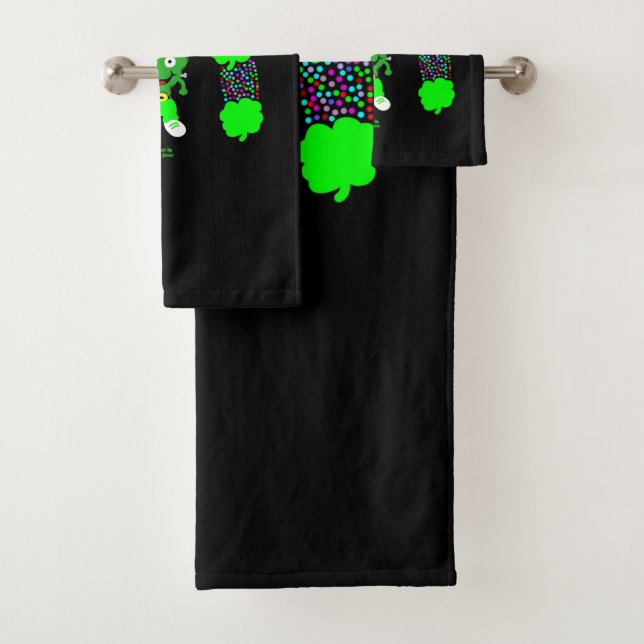 St.  Patrick's FrankenCheese Bathroom Towel Set (Insitu)