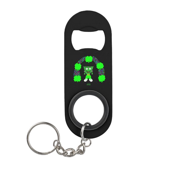 St.  Patrick's FrankenCheese Bottle Opener (Front)