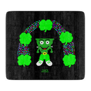 St.  Patrick's FrankenCheese Cutting Board