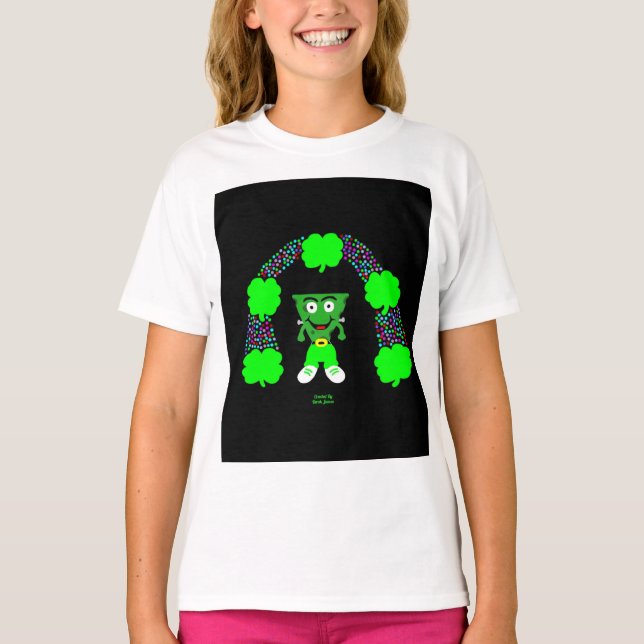 St.  Patrick's FrankenCheese Girls White T Shirt (Front)