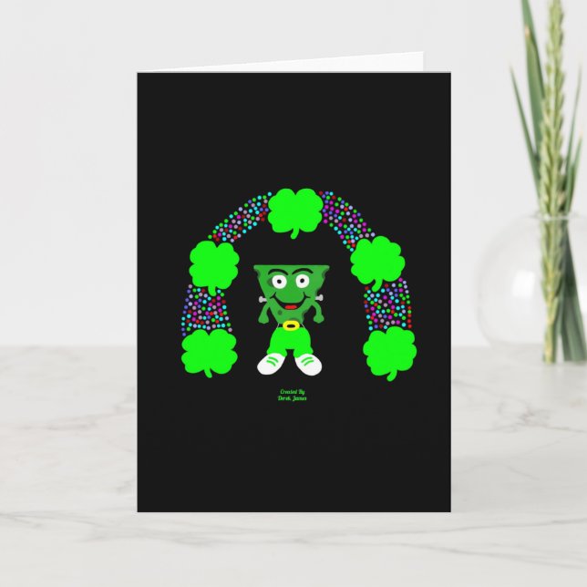 St.  Patrick's FrankenCheese Greeting Card (Front)