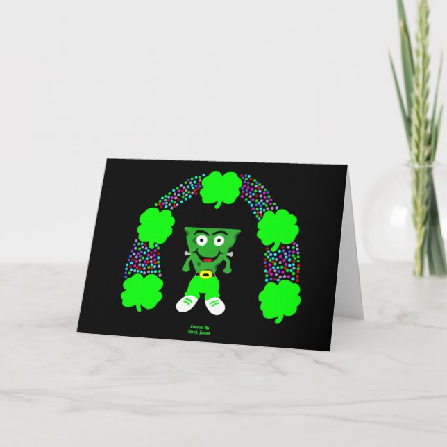 St.  Patrick's FrankenCheese Greeting Card (Front)