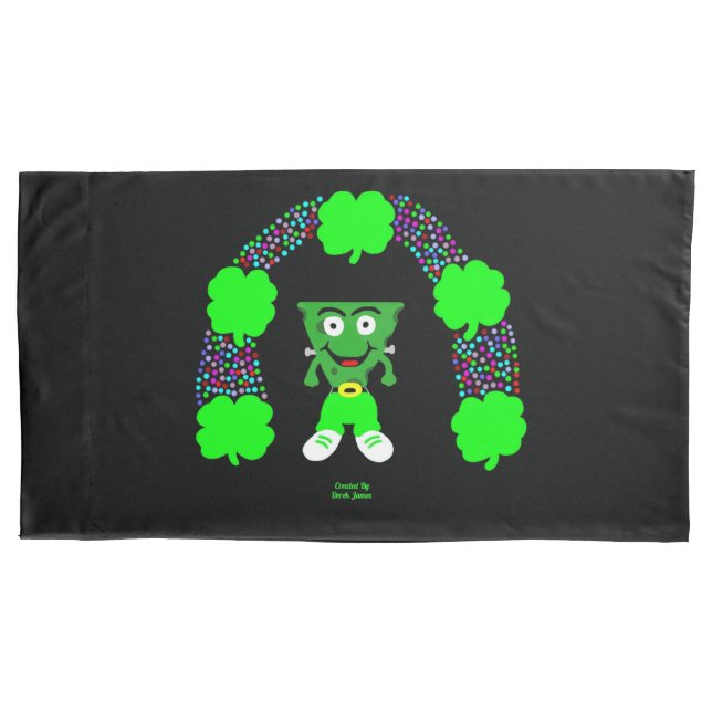 St.  Patrick's FrankenCheese King Size Pillowcase (Front)