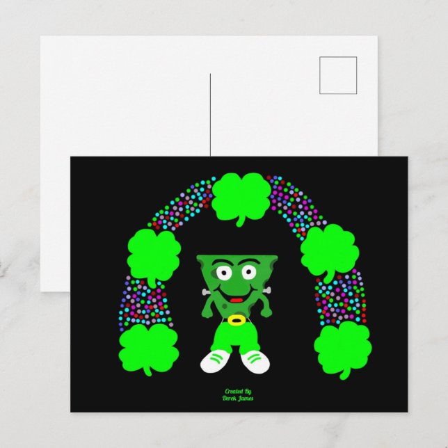 St.  Patrick's FrankenCheese Postcard (Front/Back)