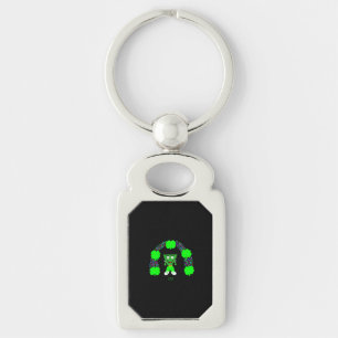 St. Patrick's FrankenCheese Rectangle Keychain