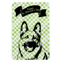 St Patricks German Shepherd Silhouette