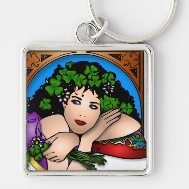 ST. PATRICK'S GIRL KEY RING (Front)
