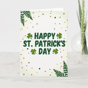St Patricks Glitter Texture Card